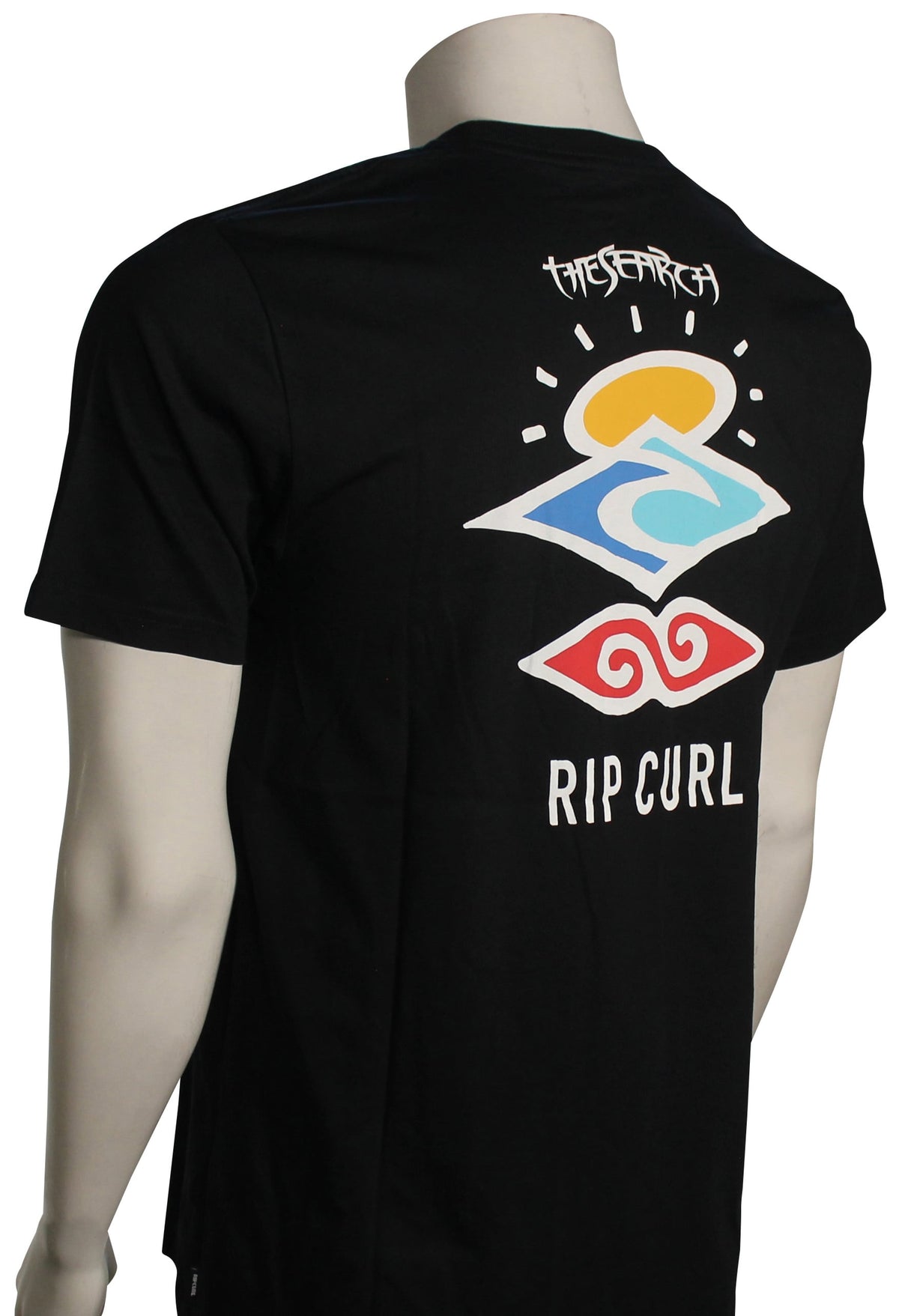 Rip Curl Search Icon T-Shirt - Black – back view