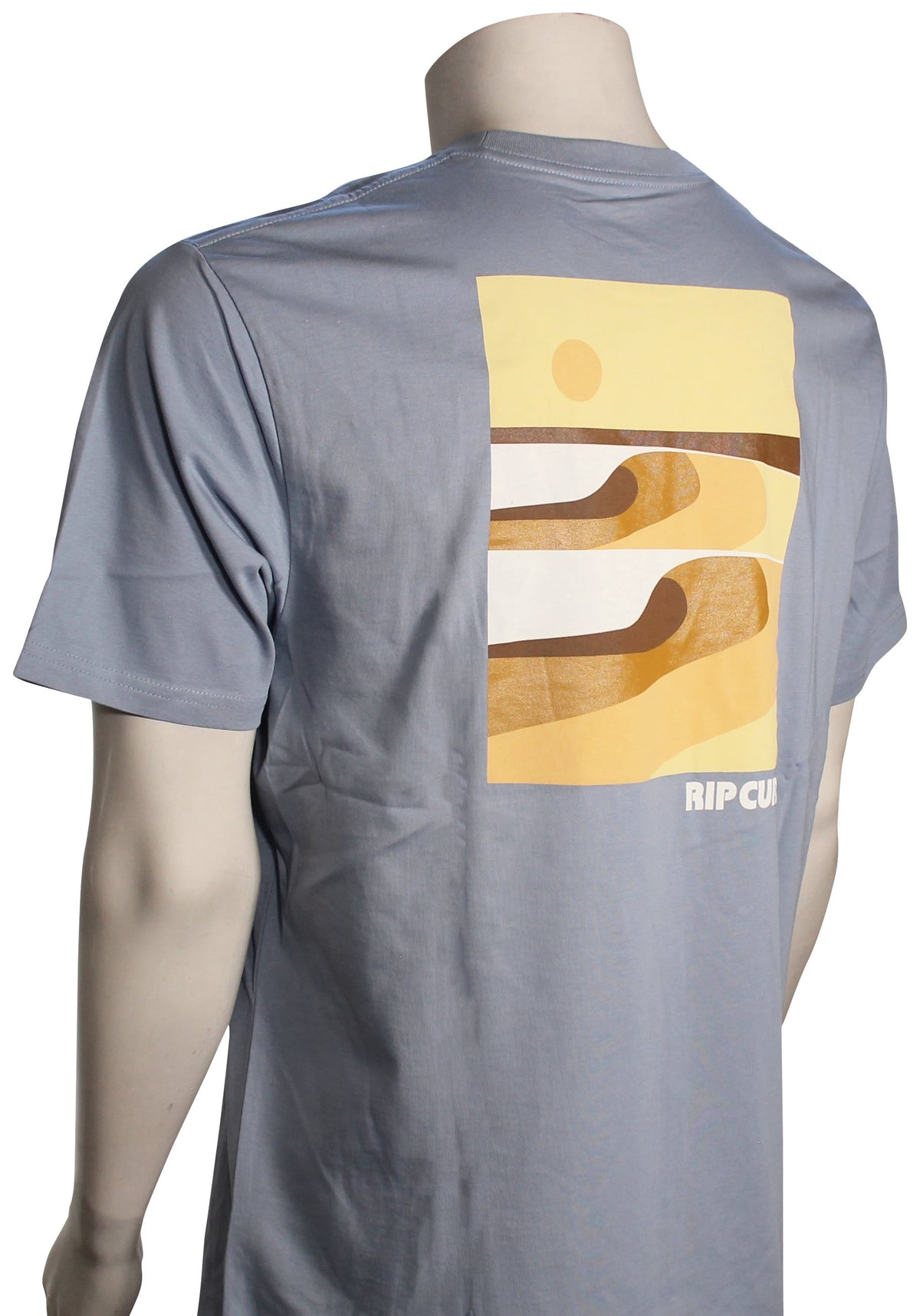 Rip Curl Surf Revival Lined Up T-Shirt - Spray Blue – back view