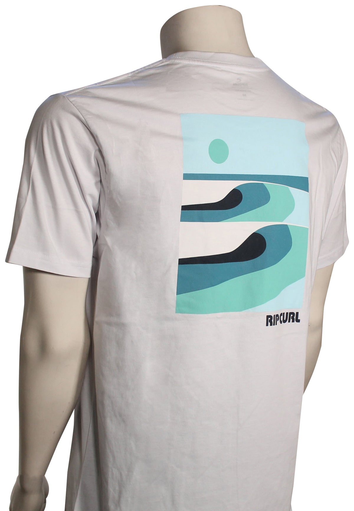 Rip Curl Surf Revival Lined Up T-Shirt - White – back view
