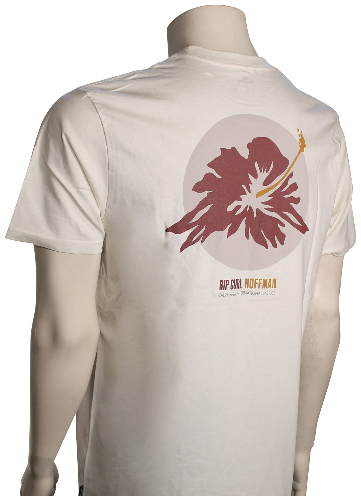 Rip Curl Surf Revival Hoffman Hibiscus T-Shirt - Bone – back view