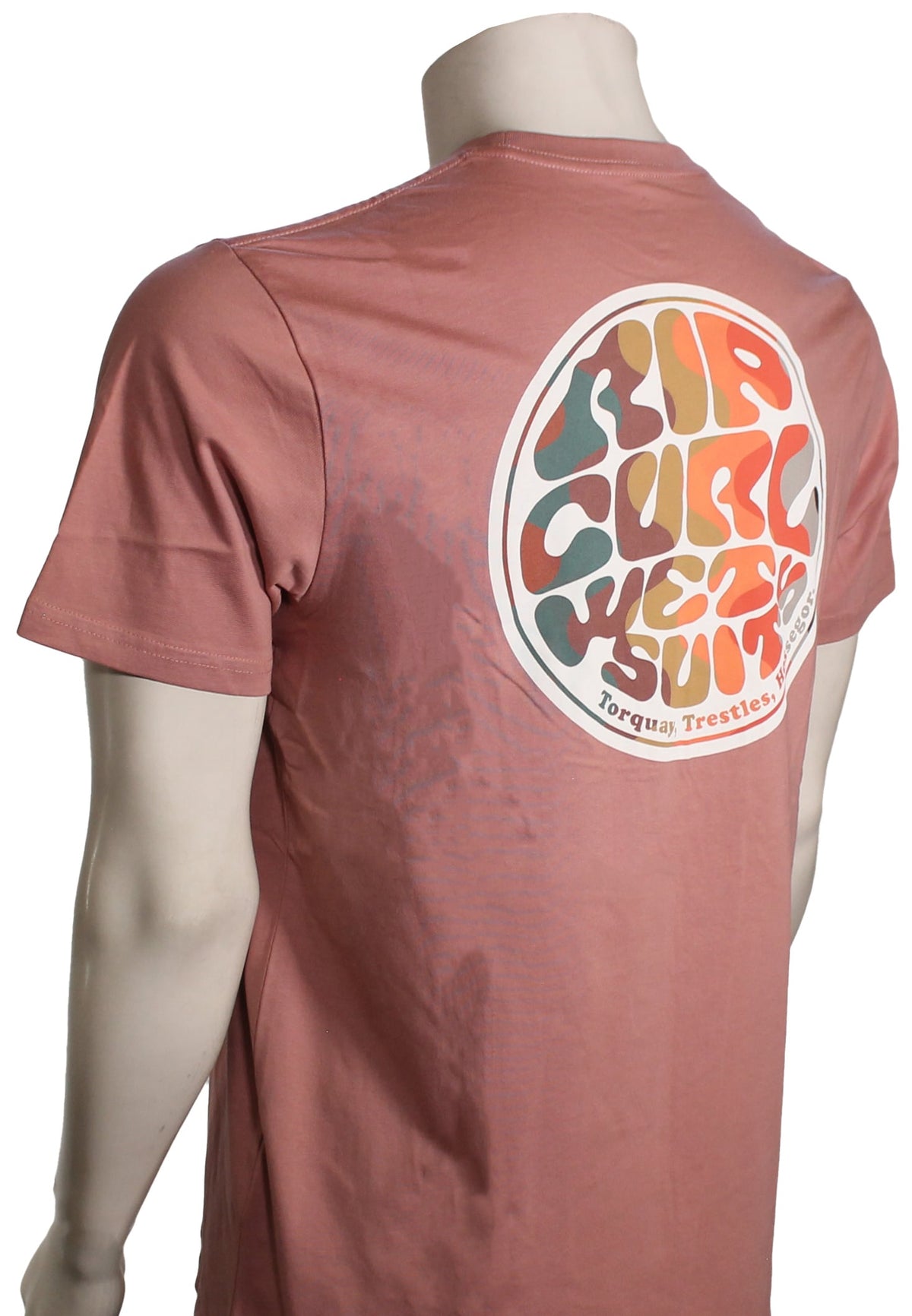 Rip Curl Wetsuit Icon T-Shirt - Mushroom – back view