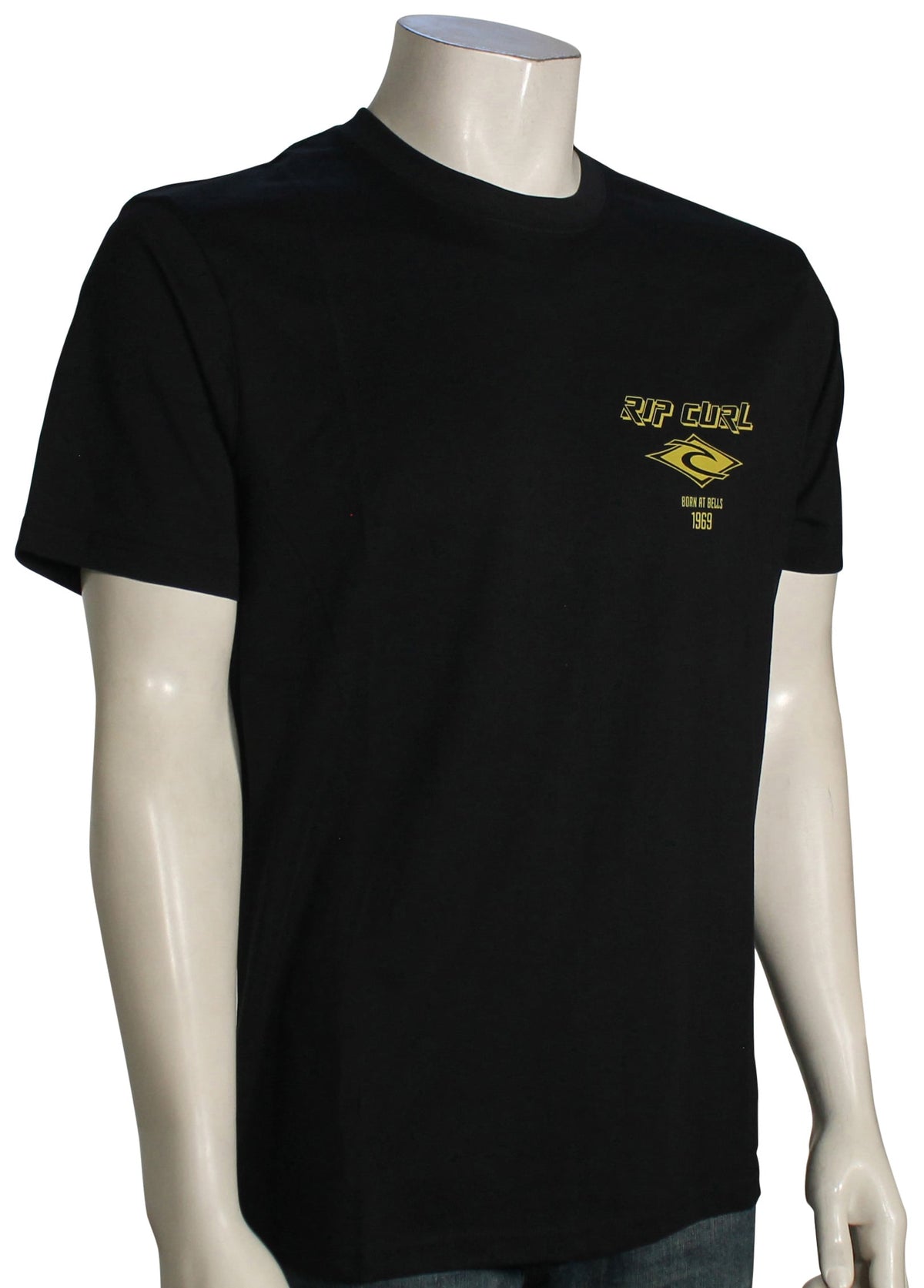 Rip Curl Fade Out Icon T-Shirt - Black / Olive