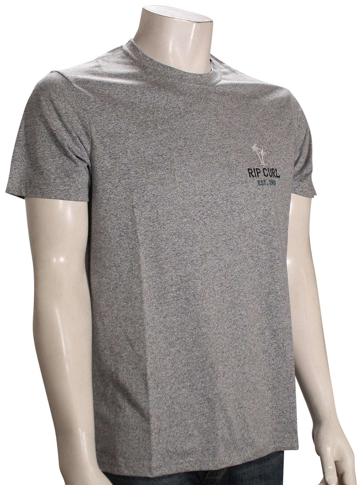 Rip Curl Hallmark Embroidery T-Shirt - Grey Marle