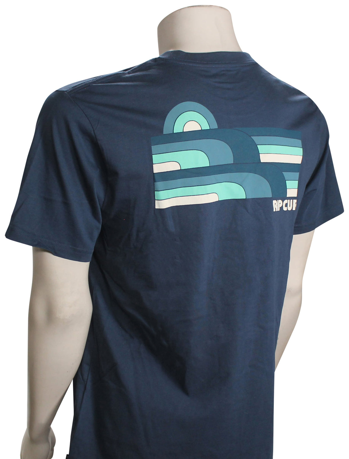 Rip Curl Surf Revival Line Up T-Shirt - Washed Navy – back view