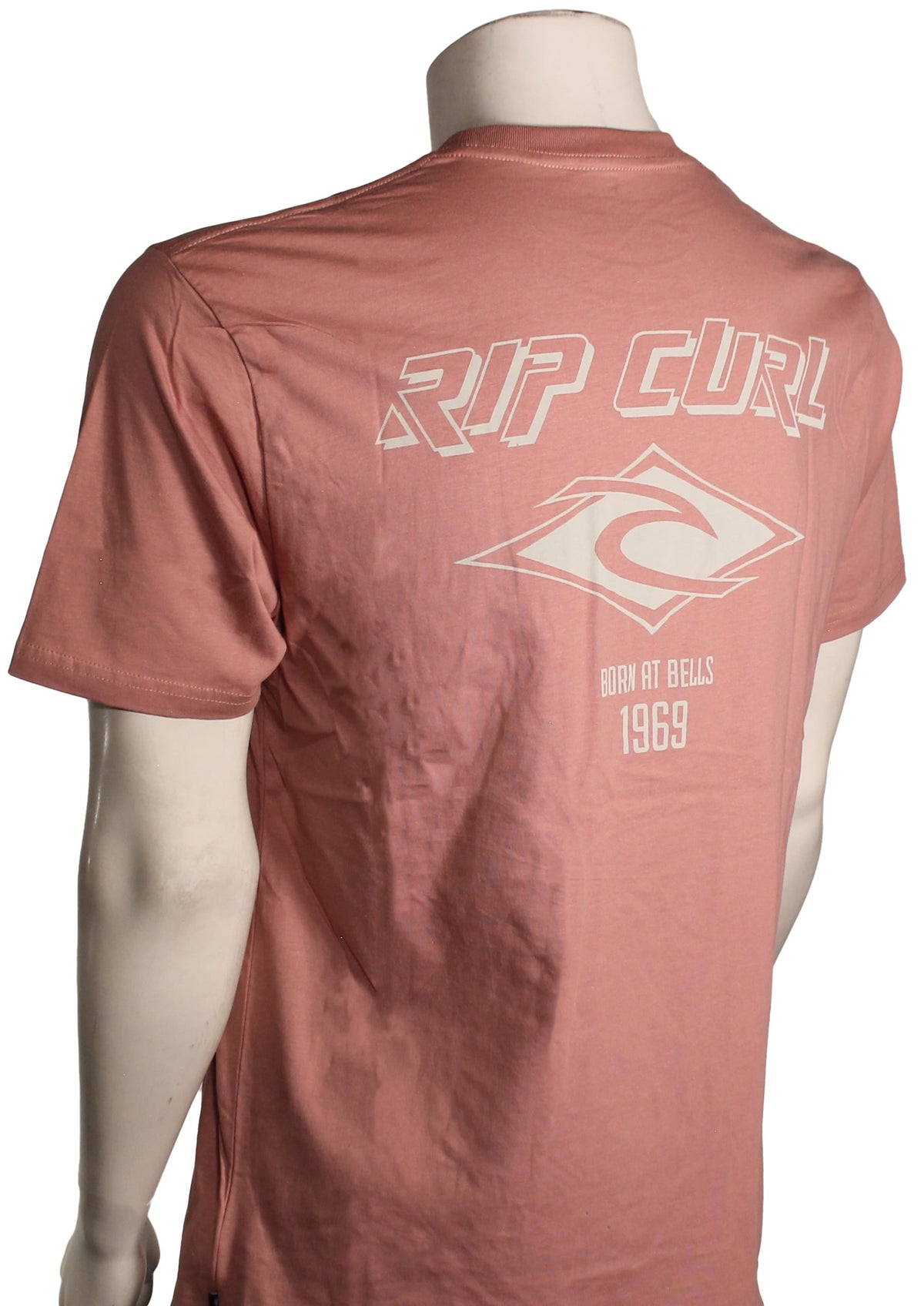 Rip Curl Fade Out Icon T-Shirt - Mushroom – back view