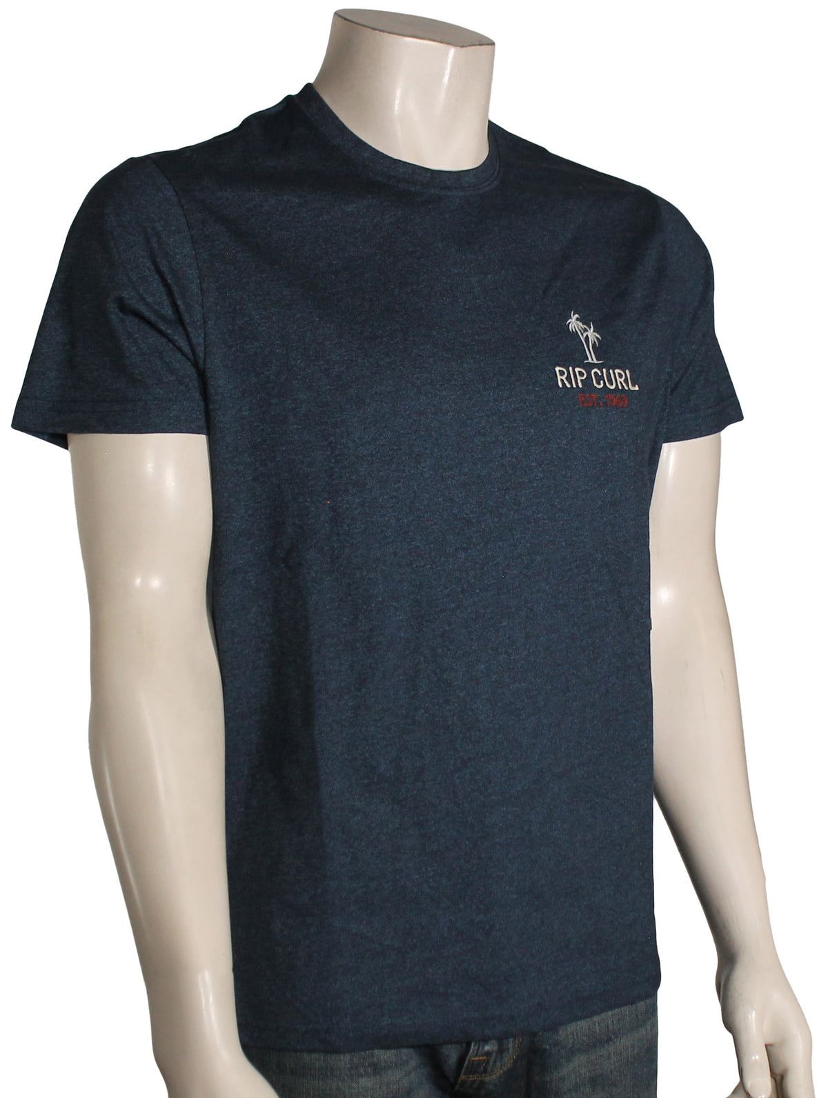 Rip Curl Hallmark Embroidery T-Shirt - Navy Marle