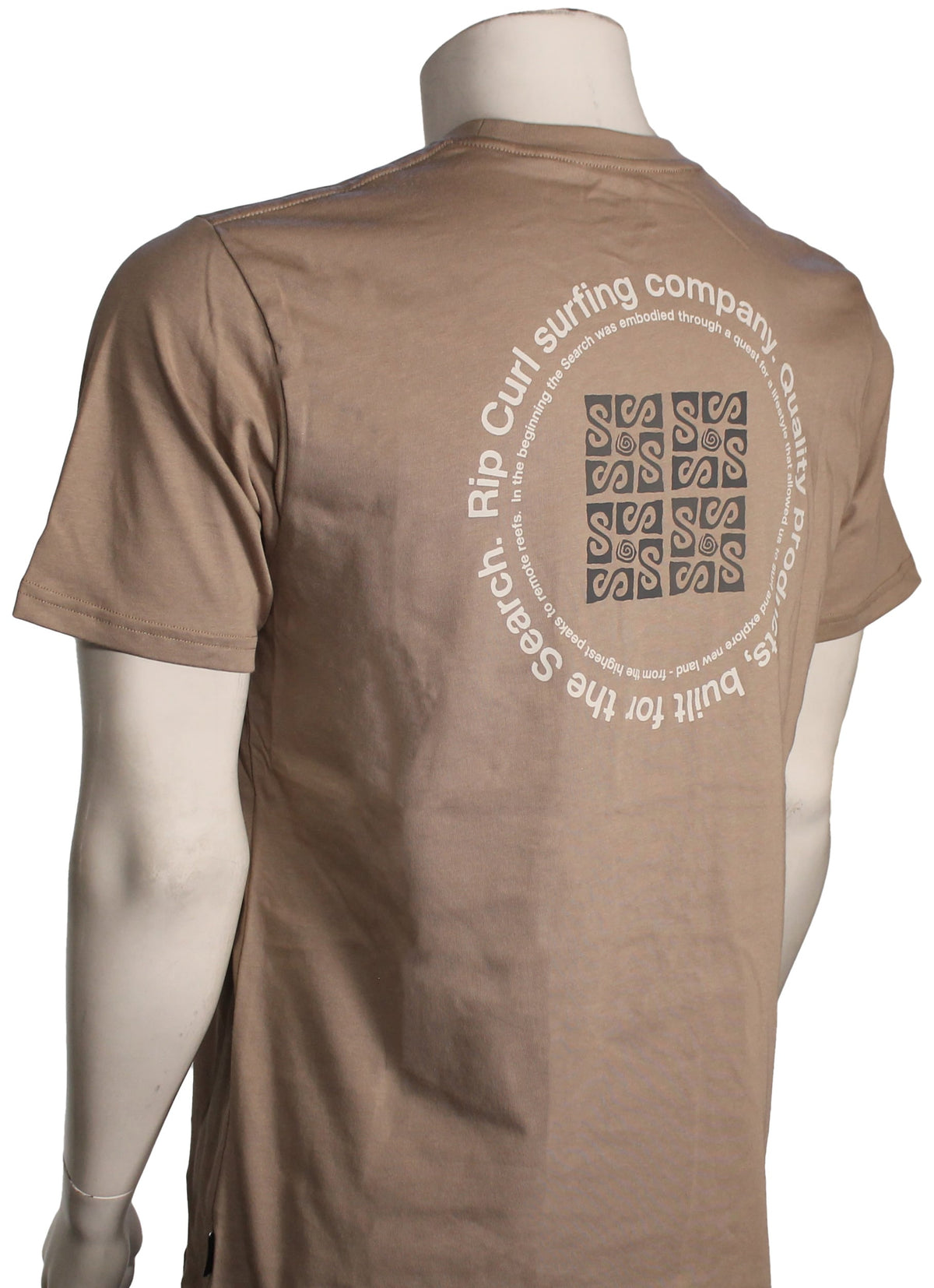 Rip Curl VaporCool Search Rubix T-Shirt - Sand Dune – back view