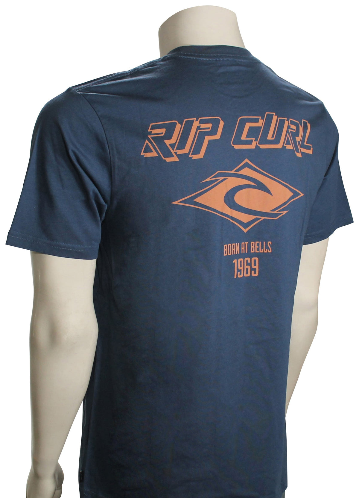 Rip Curl Fade Out Icon T-Shirt - Washed Navy – back view