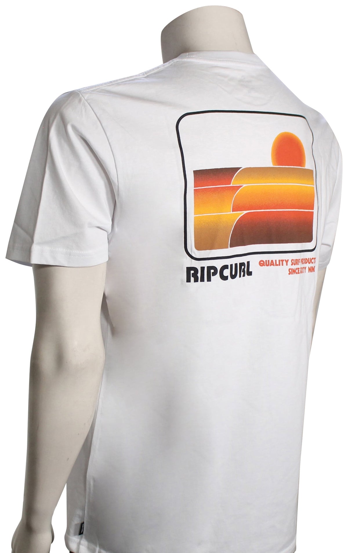 Rip Curl Surf Revival Stacked T-Shirt - White – back view