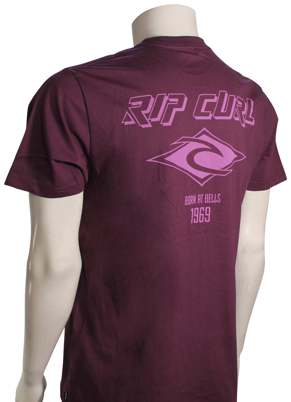 Rip Curl Fade Out Icon T-Shirt - Deep Plum – back view