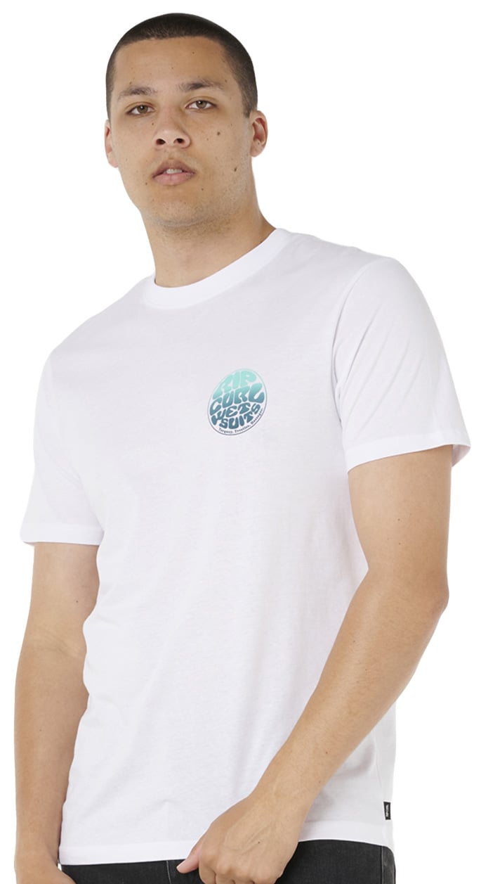 Rip Curl Wettie Passage Icon T-Shirt - Optical White