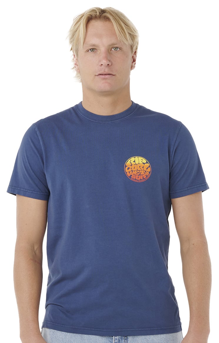 Rip Curl Wettie Passage Icon T-Shirt - Light Navy