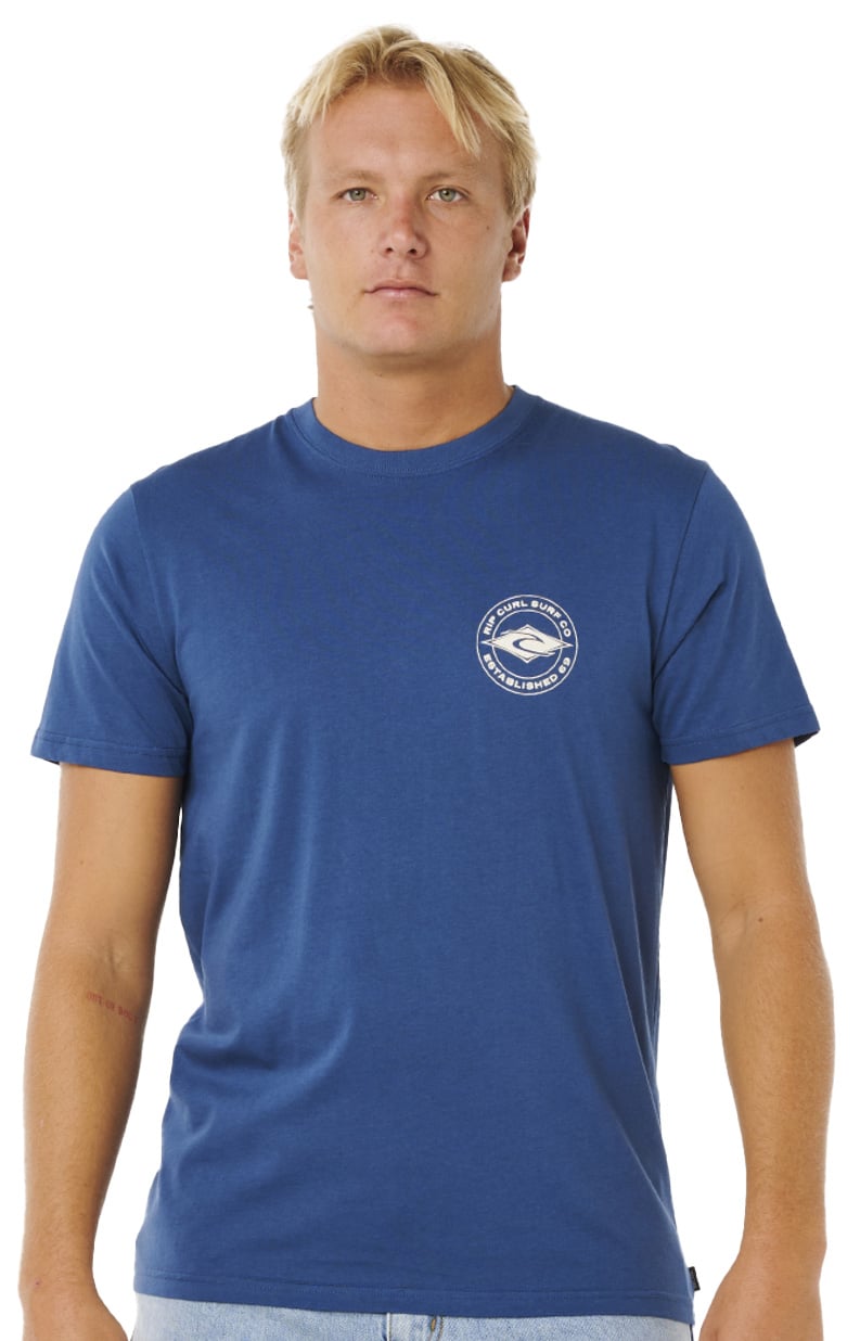 Rip Curl Staple T-Shirt - Light Navy