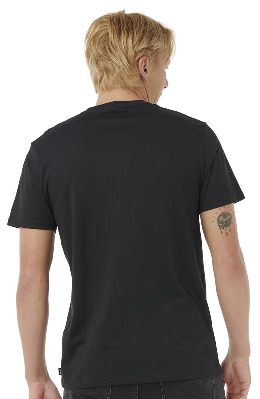 Rip Curl Staple Fill Hawaii T-Shirt - Black – back view