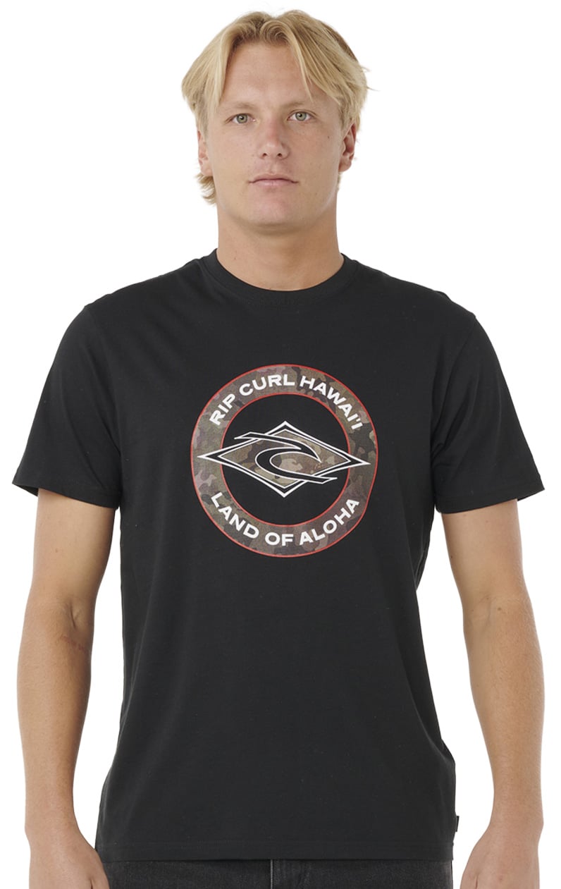 Rip Curl Staple Fill Hawaii T-Shirt - Black