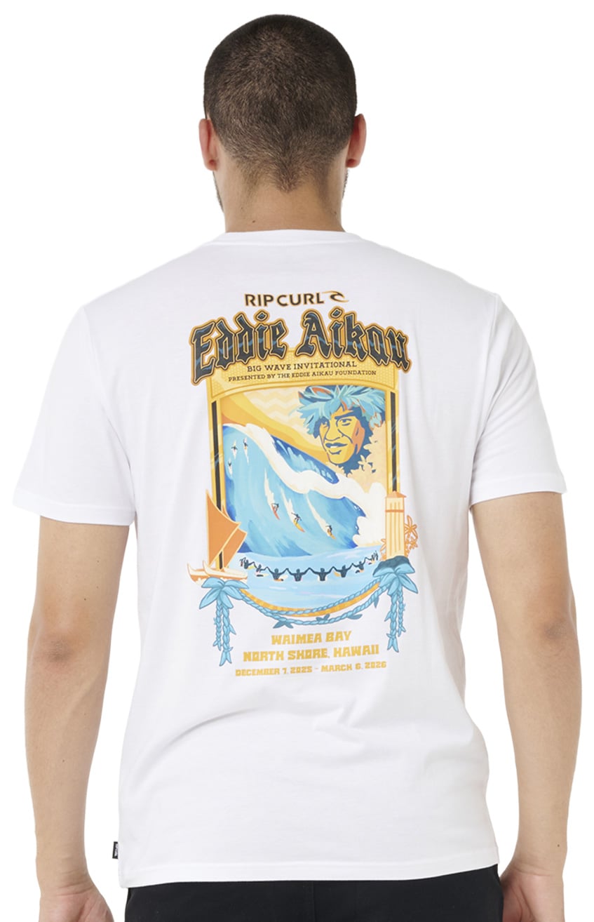 Rip Curl EWG Poster Art T-Shirt - White – back view