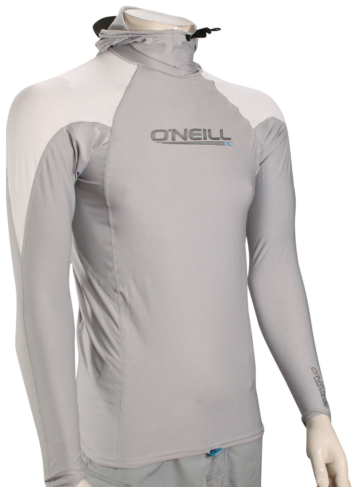 O'Neill Premium Skins Ozone Surf Hoody - Cool Grey / White / White