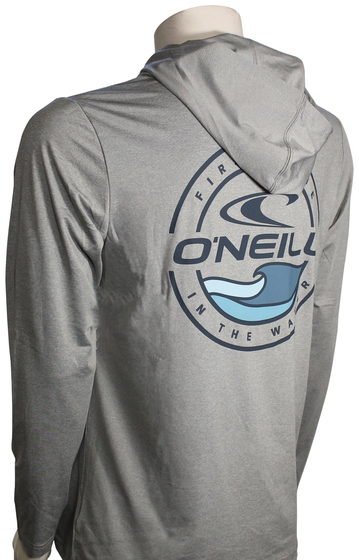 O'Neill Trvlr Peak Surf Hoody - Heather Grey – back view
