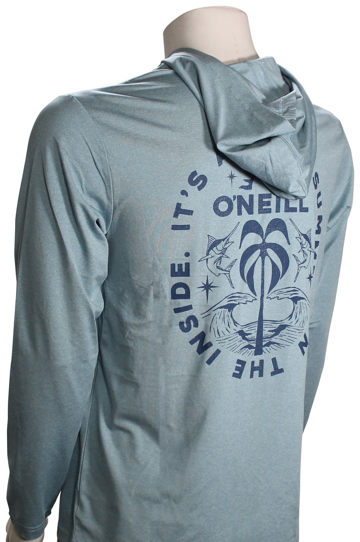 O'Neill Trvlr Catch Surf Hoody - Heather Stormy – back view