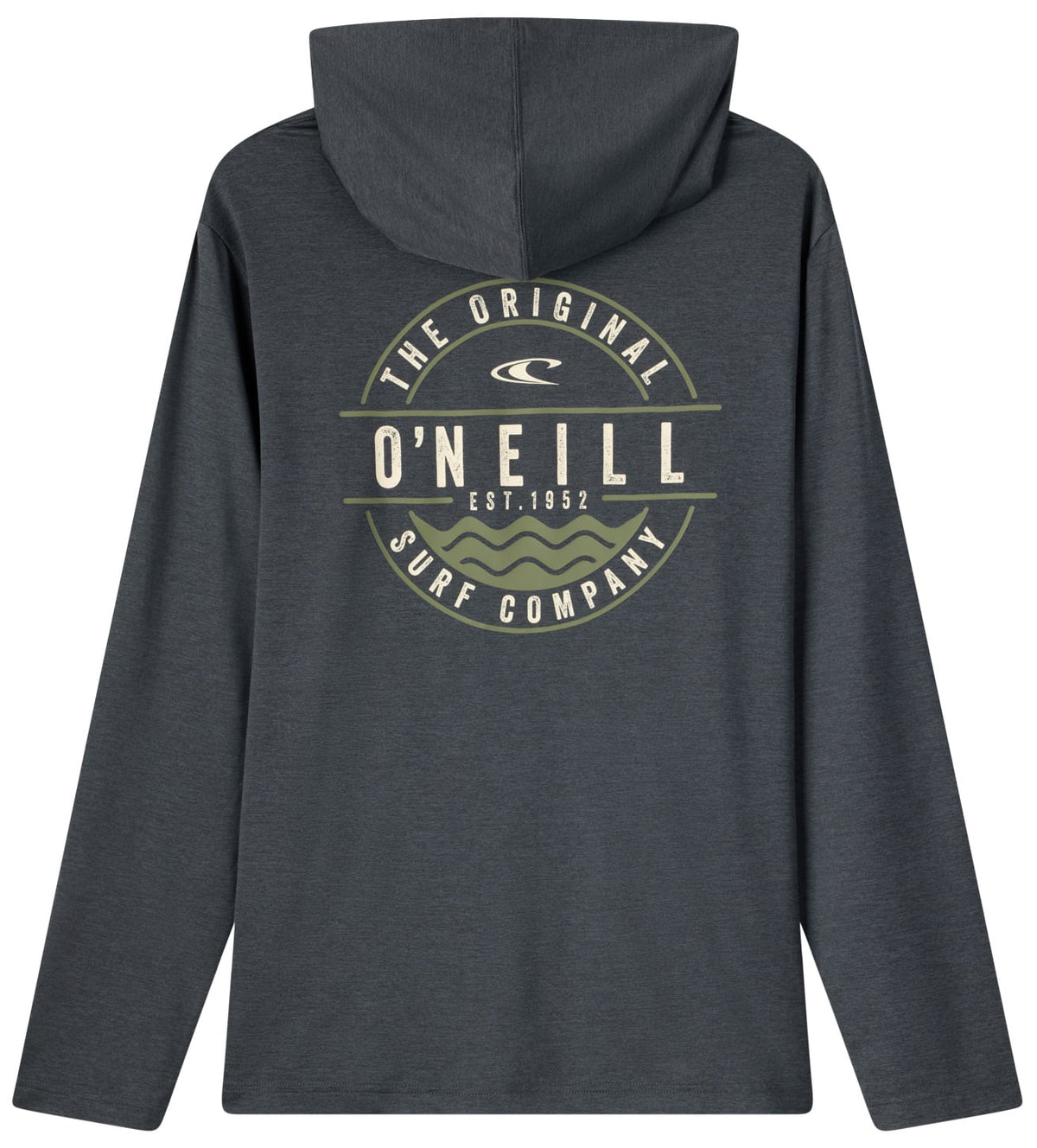 O'Neill Trvlr Blaze Surf Hoody - Heather Black – back view