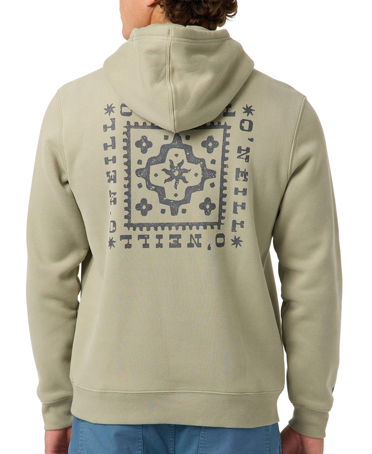O'Neill Tile Classic Men's Pullover Hoodie - Seagrass – back view