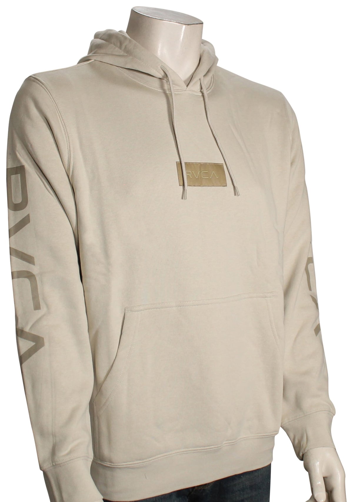 RVCA Big Label Pullover Hoody - Silver Bleach