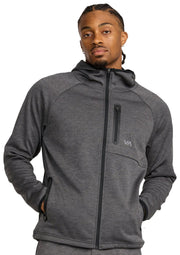 RVCA Balance Tech Fleece Zip Hoody - RVCA Black Heather