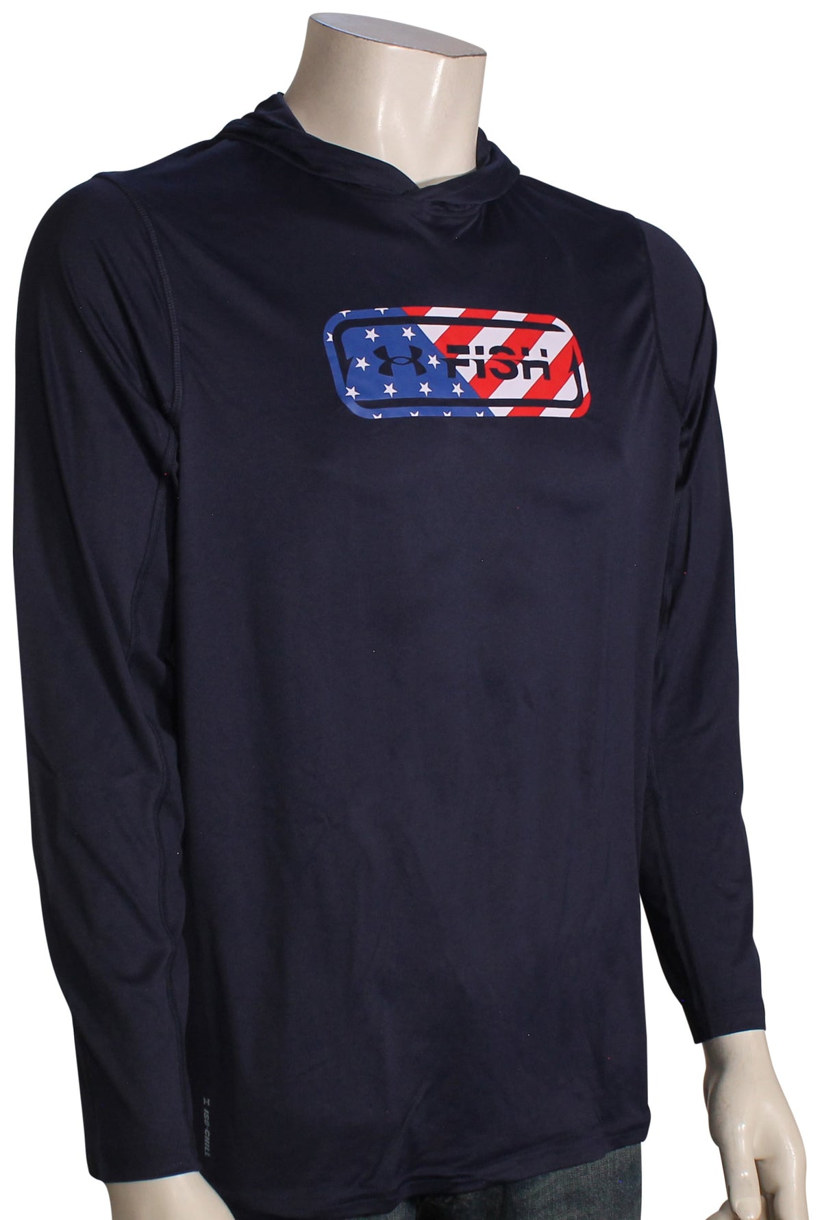 Under Armour UA Fish Pro Freedom Hoody - Midnight Navy / Royal / Red