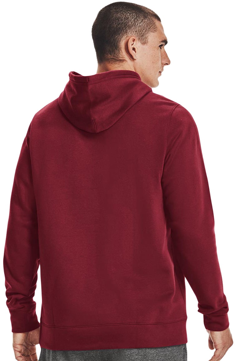 Under Armour Hustle Fleece Pullover Hoody - Cardinal – back view