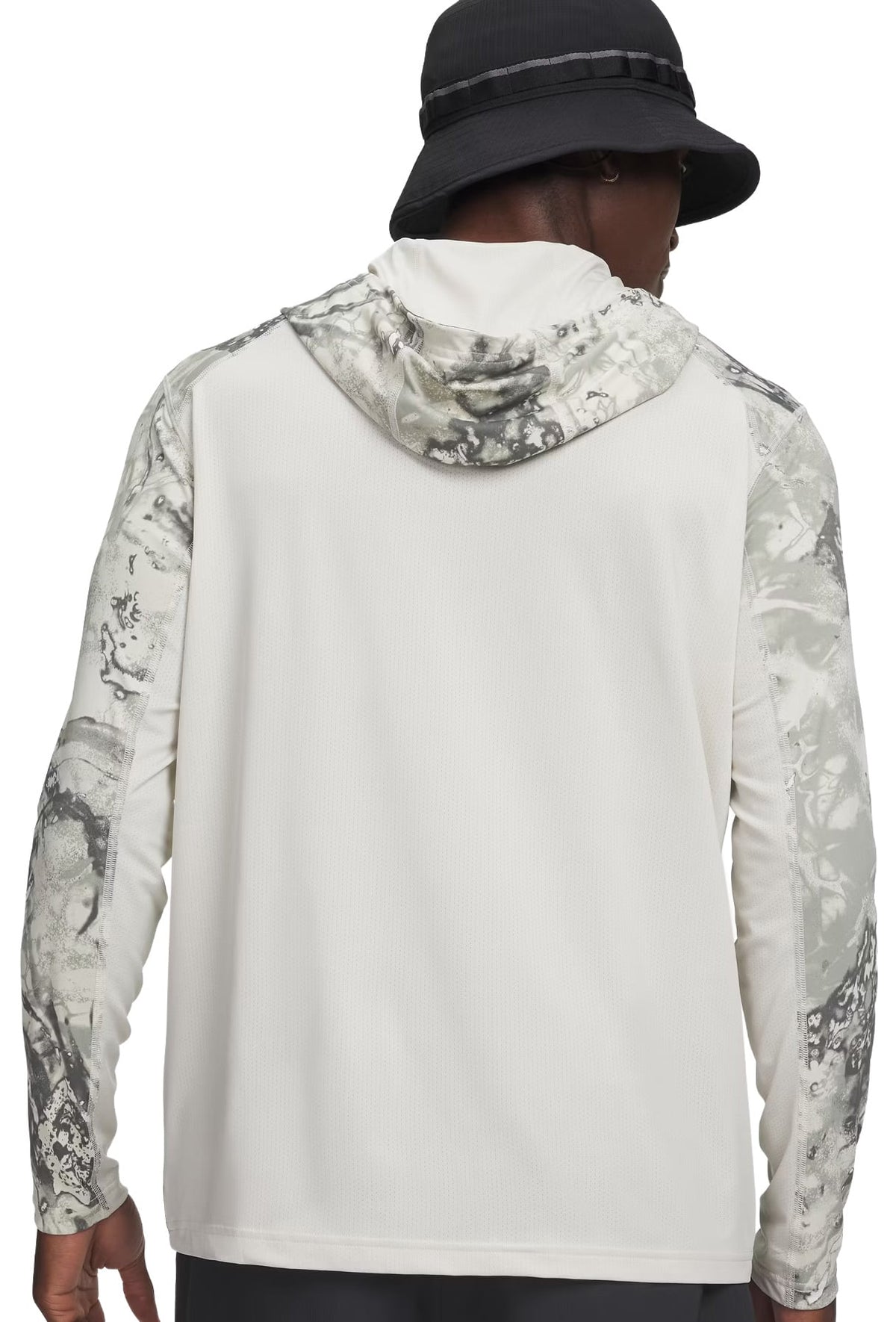 Under Armour UA Fish Pro Camo Men's Hoody - Clay Green / White – back view