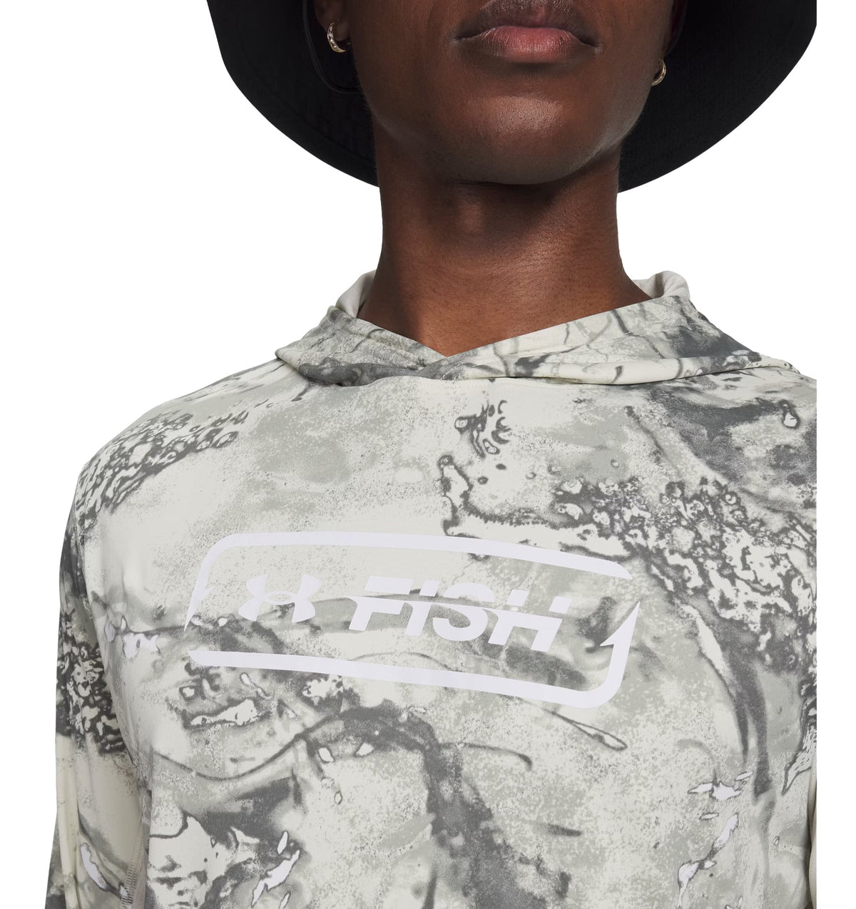 Under Armour UA Fish Pro Camo Men's Hoody - Clay Green / White – alternate view 1