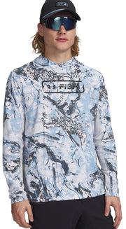 Under Armour UA Fish Pro Camo Men's Hoody - Carolina Blue / Halo Gray / Black