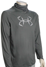 Under Armour Iso-Chill Hook Gaiter Hoody - Pitch Grey / Mod Grey