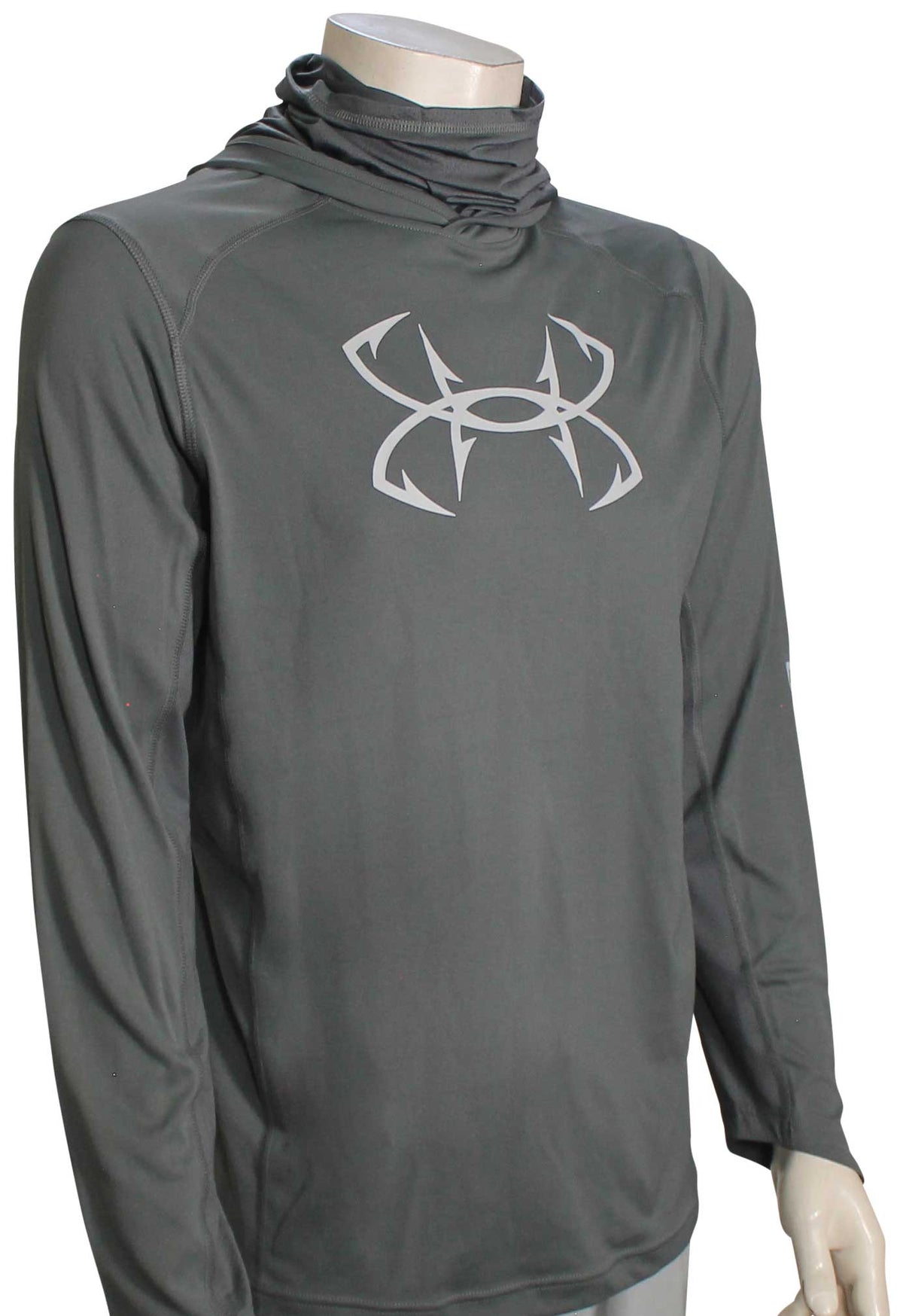 Under Armour Iso-Chill Hook Gaiter Hoody - Pitch Grey / Mod Grey