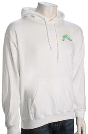Rusty Stacker Fleece Pullover Hoody - White