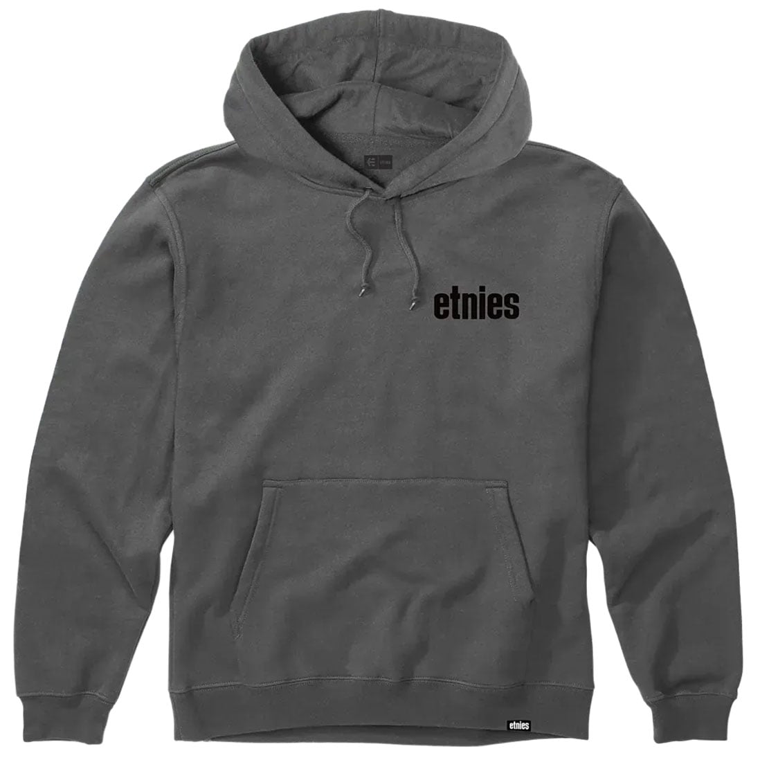 Etnies Wordmark Men's Pullover Hoody - Dark Grey / Black