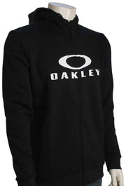 Oakley Bark Full Zip Hoody - Black / White - XL
