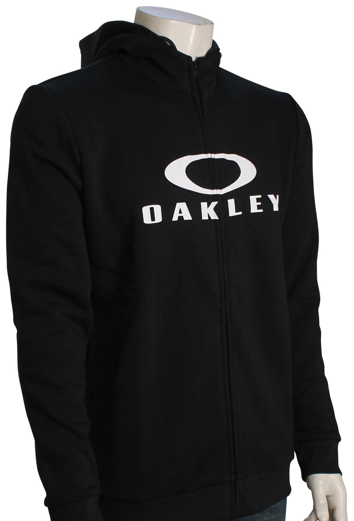 Oakley Bark Full Zip Hoody - Black / White - XL