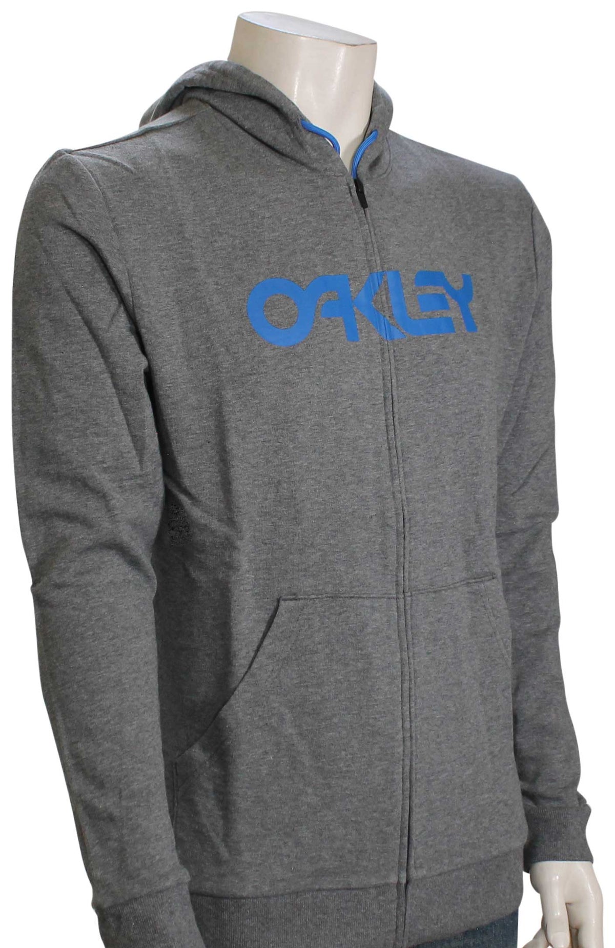 Oakley Teddy Full Zip Hoody - New Athletic Grey / Ozone