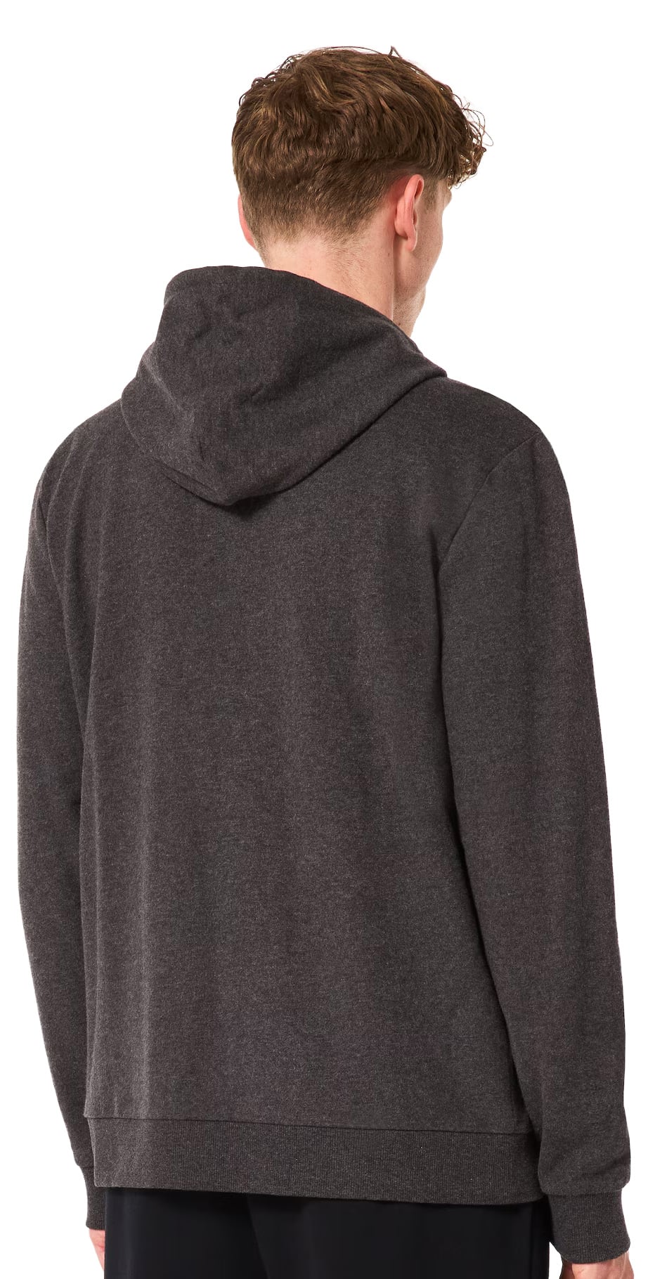 Oakley Teddy Full Zip Hoody - Dark Grey Heather / American Flag – back view