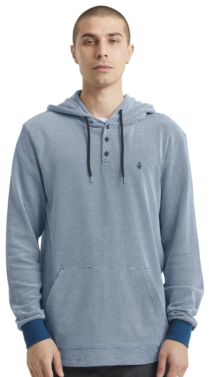 Volcom Murph Thermal Pullover Hoody - Cosmic Blue