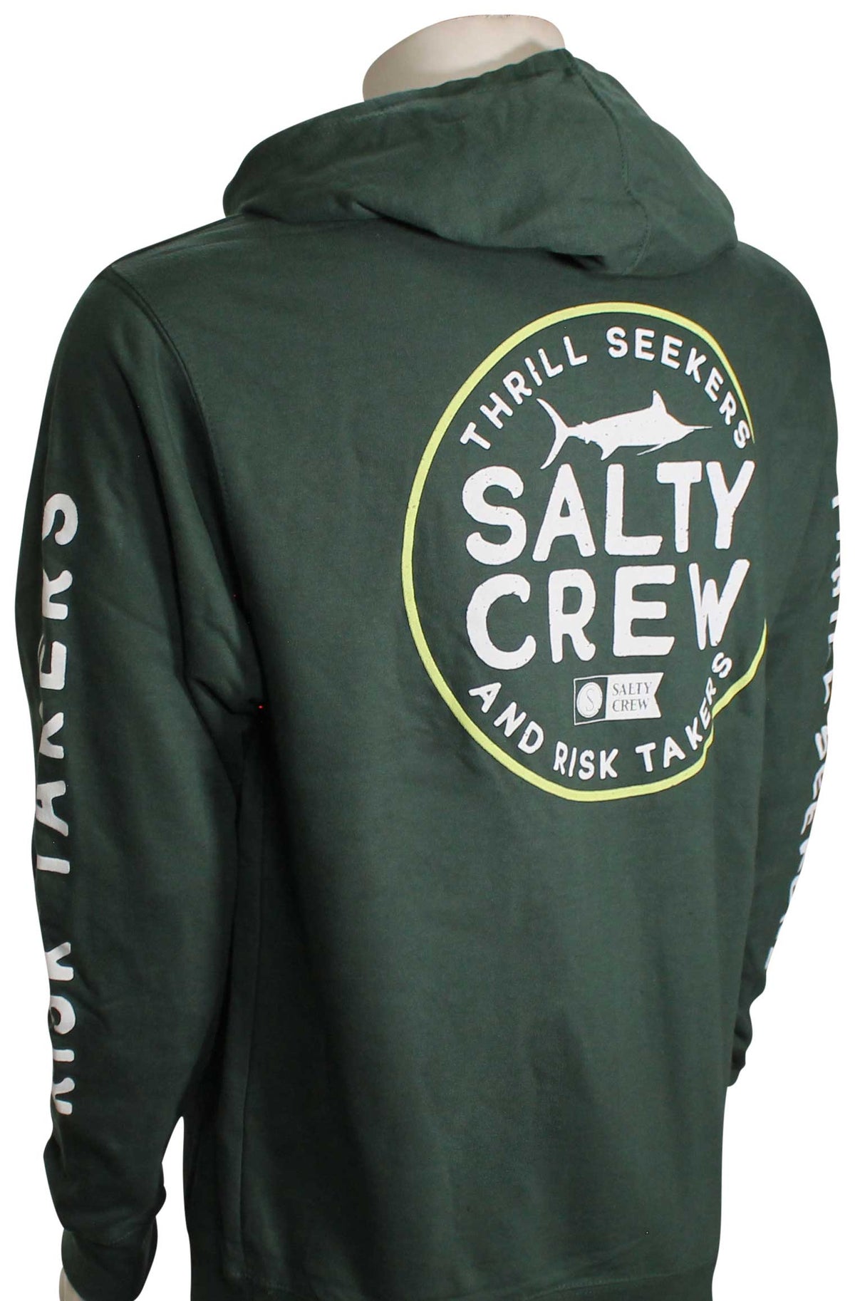 Salty Crew First Mate Fleece Pullover Hoody - Alpine, back view