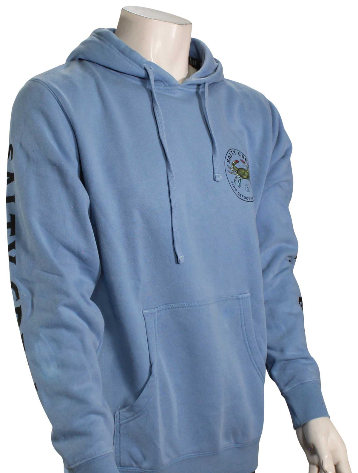 Salty Crew Blue Crabber Fleece Pullover Hoody - Light Blue
