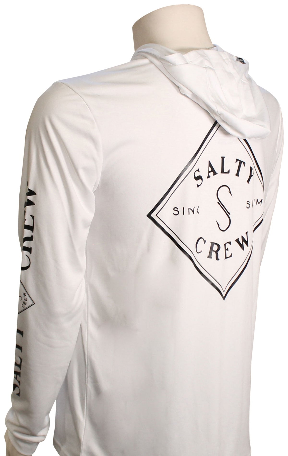 Salty Crew Tippet Surf Hoody - White – back view
