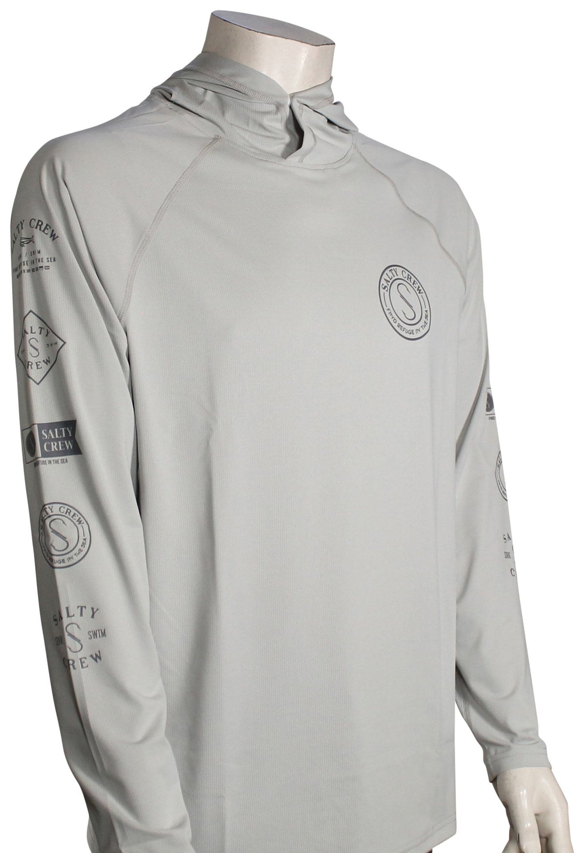 Salty Crew Palomar Perforated Surf Hoody - Grey