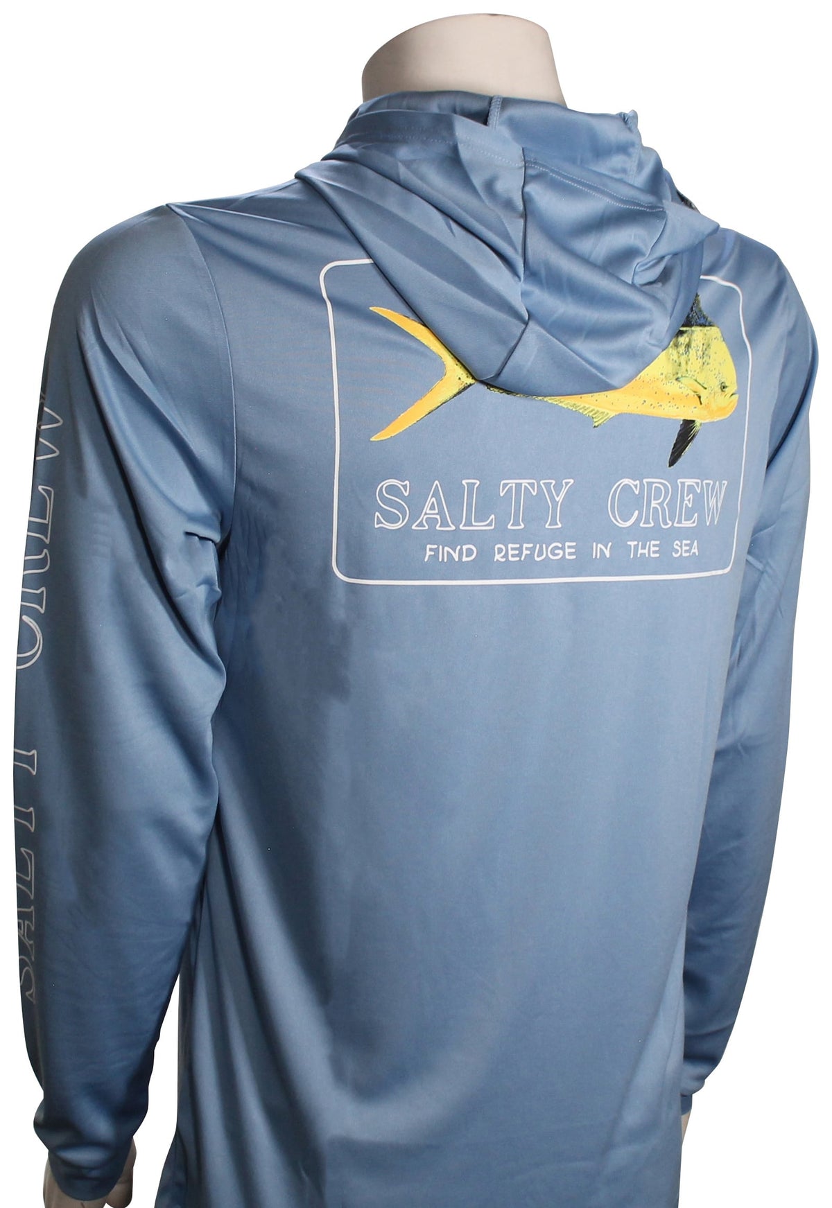 Salty Crew Golden Mahi Surf Hoody - Marine Blue – back view