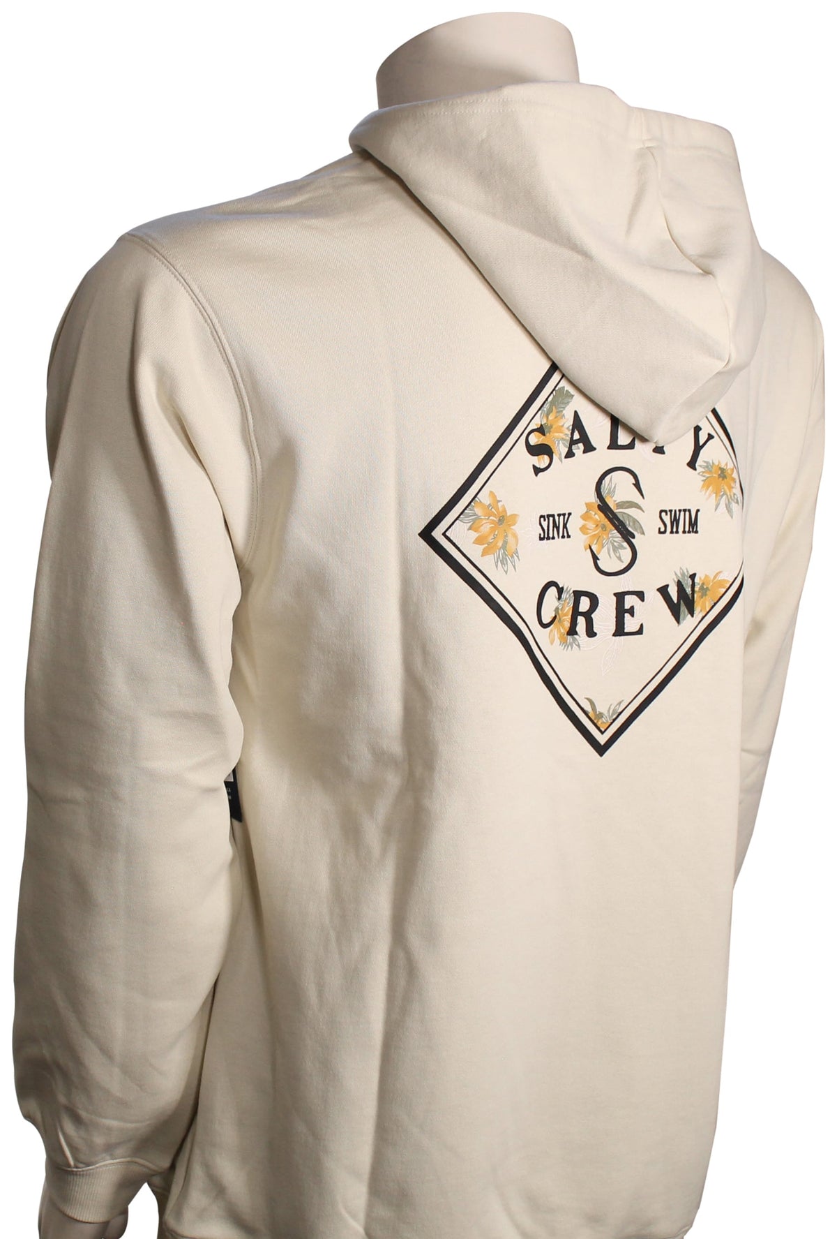 Salty Crew Tippet Fill Fleece Pullover Hoody - Original Bone – back view
