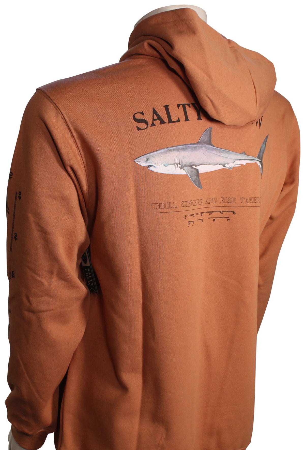 Salty Crew Bruce Fleece Pullover Hoody - Sierra – back view