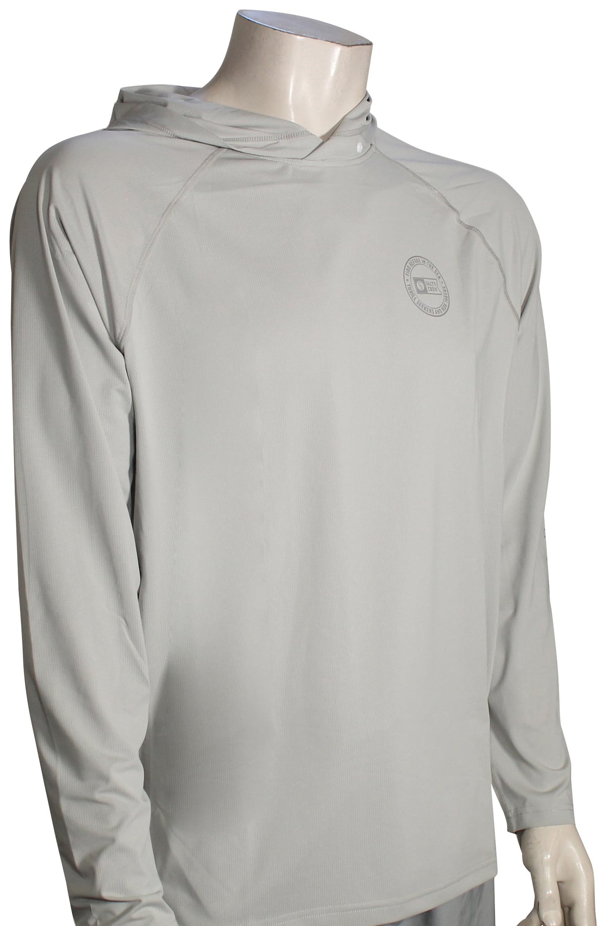 Salty Crew Apex Perforated Surf Hoody - Gray