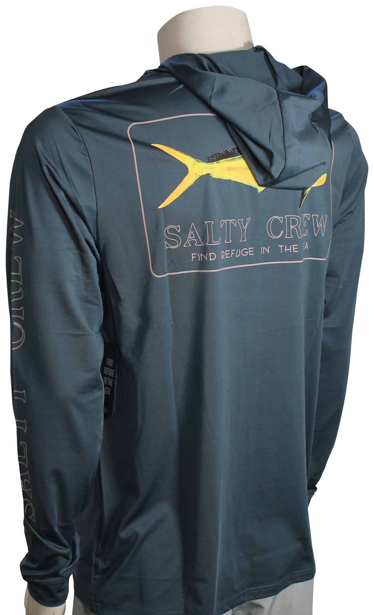 Salty Crew Golden Mahi Surf Hoody - Blue Fin – back view
